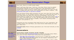 Desktop Screenshot of generating.strolen.com